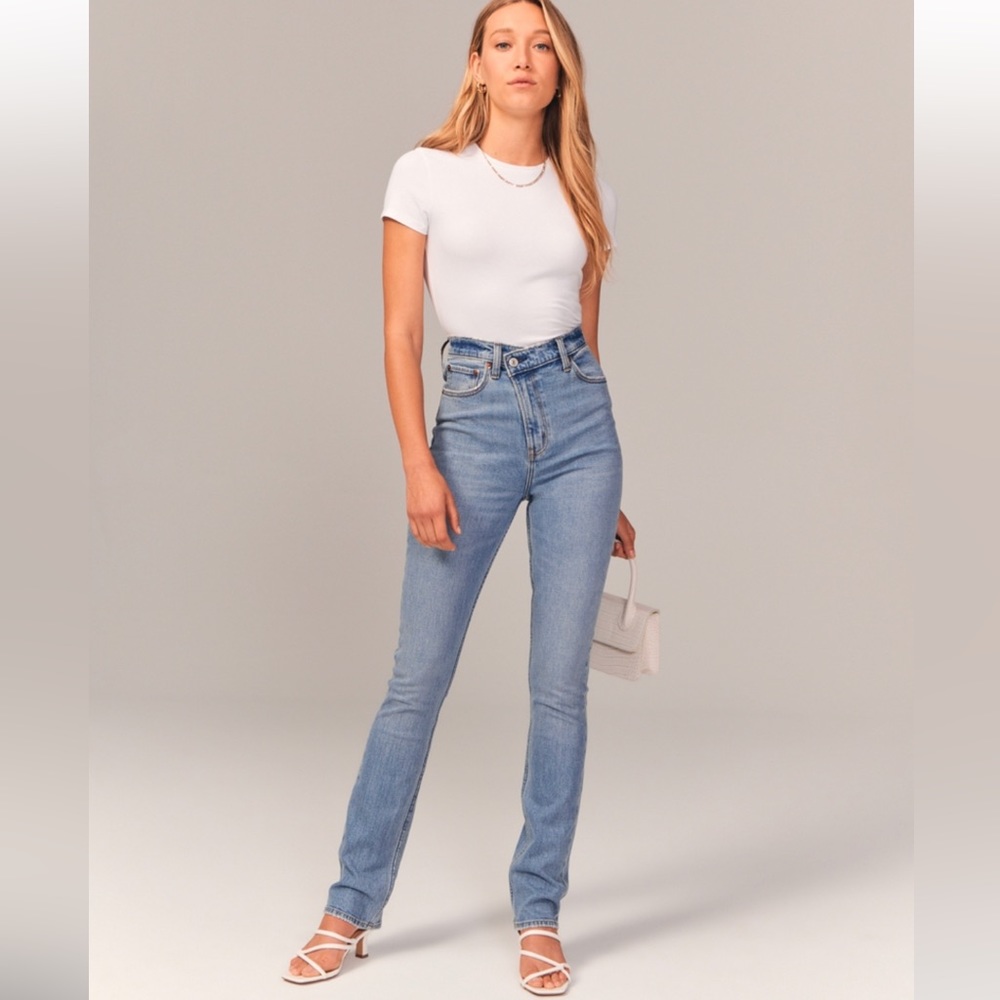 Abercrombie straight leg jean